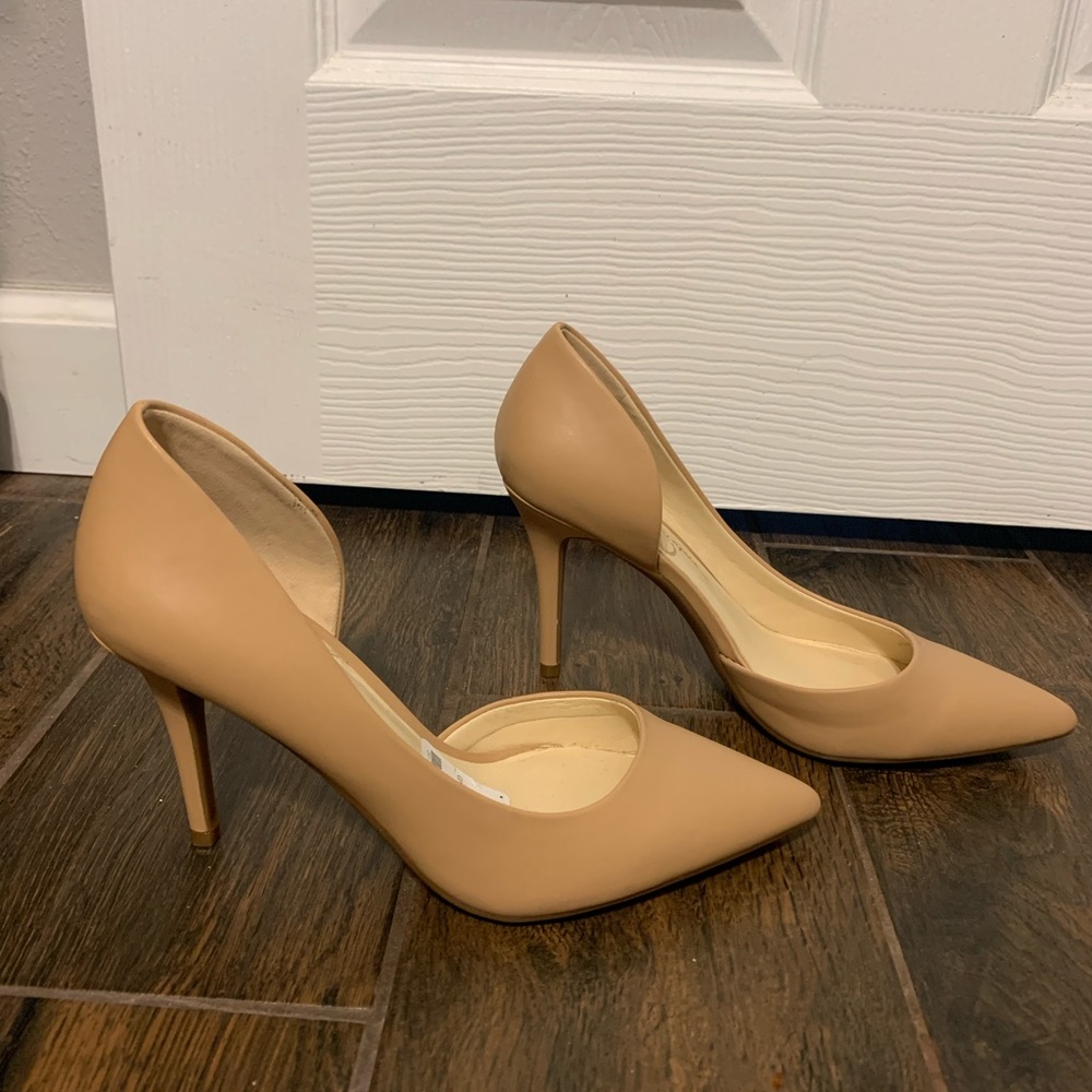 Tan pumps